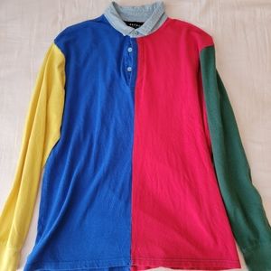 Pacsun Colorblock Long Sleeve Shirt